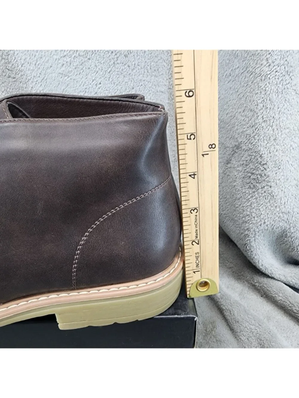 Nick Graham Shoes Mens Size 12 Charles Brown Faux Leather Chukka Boots *NWT*